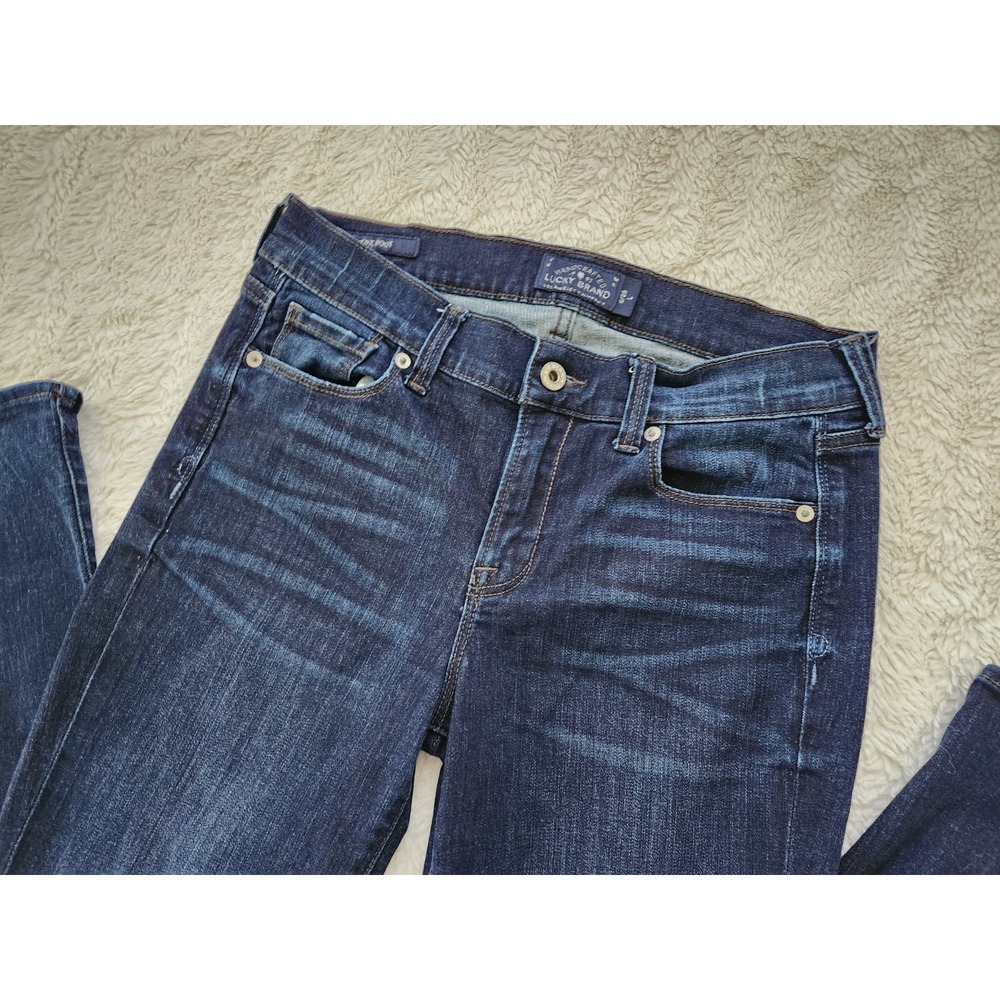 Lucky Brand Brooke Bootcut Jeans Womens Size 6/28 Dark Wash Mid Rise Stretch...